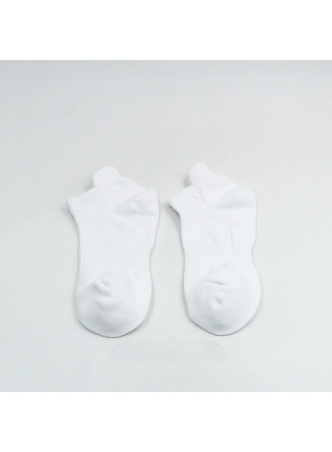 5 أزواج من الجوارب الرياضية البيضاء، مقاس أمريكي 6.5-8 (مقاس واحد يناسب الجميع) - Image 3